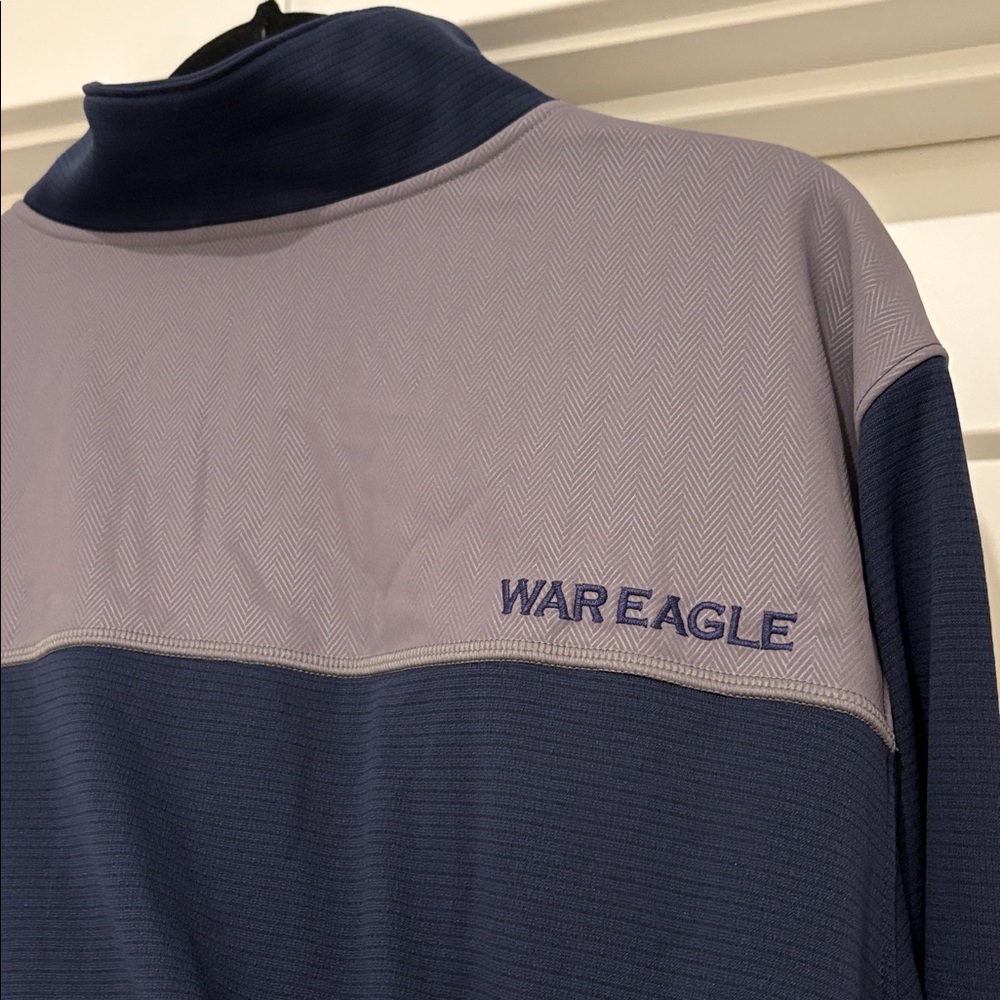 NWT [Under Armour] Auburn Tigers NCAA 1/4 Zip Pullover Sweatshirt Navy Men’s XXL - Picture 9 of 12
